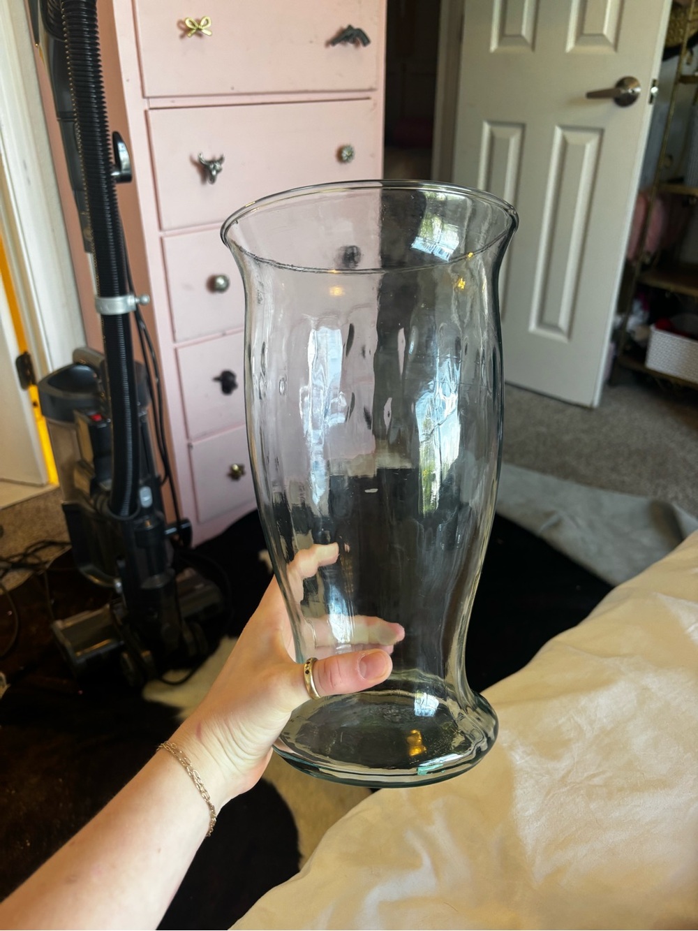 Clear Glass Decorative Vase - Home Accents